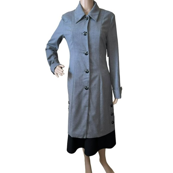 2OH Threads Long Wool Military Jacket Size Small Retail $379 - Picture 1 of 11